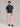 Inkwell Flannel Boxy Shirt in Neon Navy, image 2