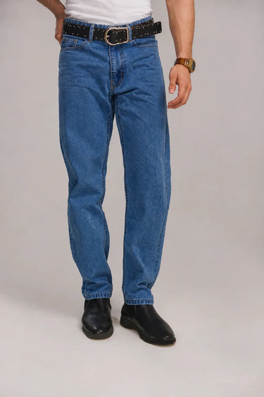 The Everyday Straight Fit Denim in Classic Blue, image 1