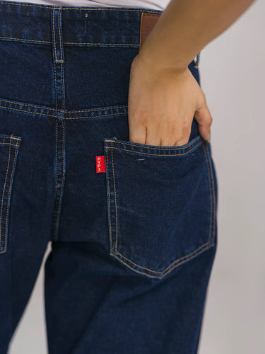 Off-Axis Wide Leg Denim in Indigo Blue, image 2