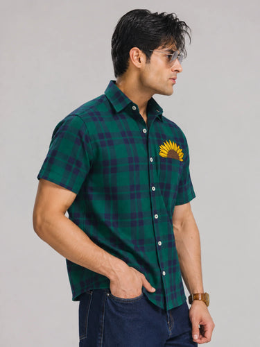 Sunrise Check Boxy Shirt