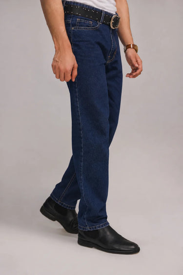 The Everyday Straight Fit Denim in Indigo Blue, image 3