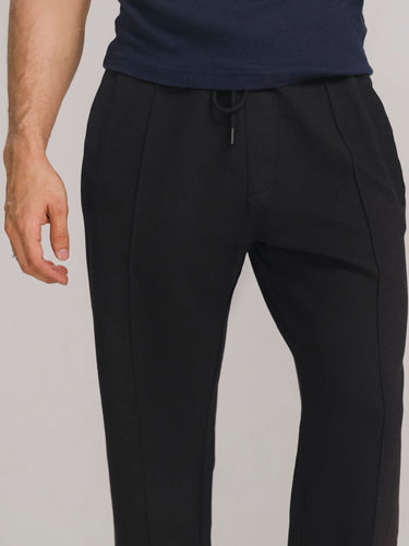 Pleat Please Straight Fit Trouser in Jet Black, image 4