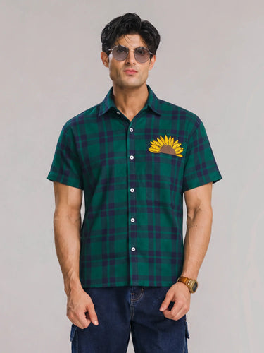 Sunrise Check Boxy Shirt